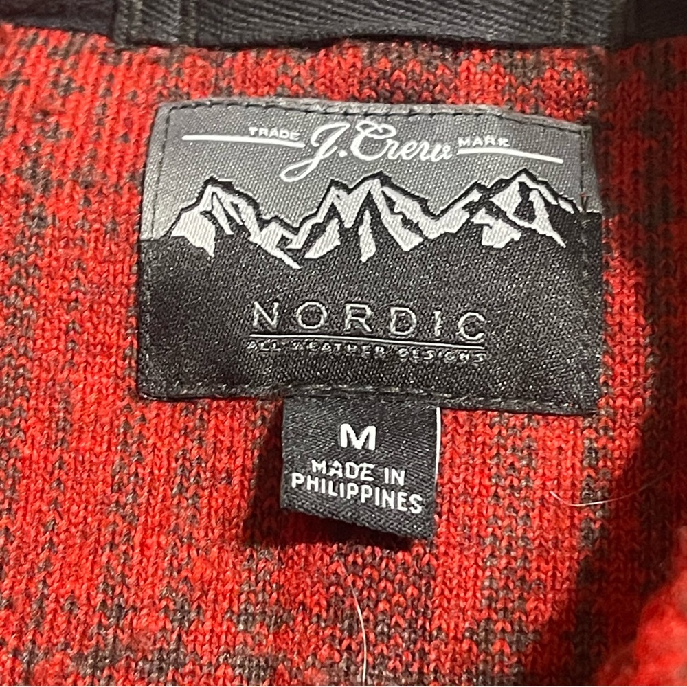 J. Crew Wallace‎ & Barnes sherpa fleece jacket in plaid Red and Black - Picture 9 of 14